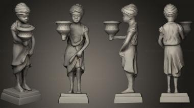Figurines of people Candlestick Egypt 3d model